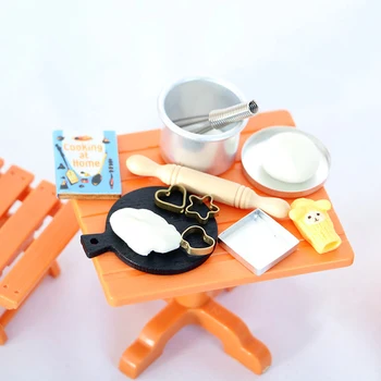 1 комплект Миниатюрной кухни для кукольного домика, модель для приготовления пищи, Аксессуары для кукольной мебели своими руками