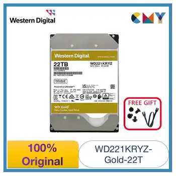 100% Оригинальный Western Digital WD Gold 22TB 3.5 HDD Корпоративный Внутренний Жесткий диск SATA 7200 об/мин WD221KRYZ