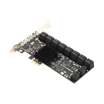 20/16/12/6 Порт SATA 6 ГБ к контроллеру PCI Конвертер PCIe в SATA III Адаптер PCIE Riser