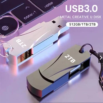 2024 Новый Мини Портативный SSD Жесткий диск 3.1 Высокоскоростной флэш-накопитель 1T 2T USB-накопитель Внешняя флэш-память для настольного ноутбука