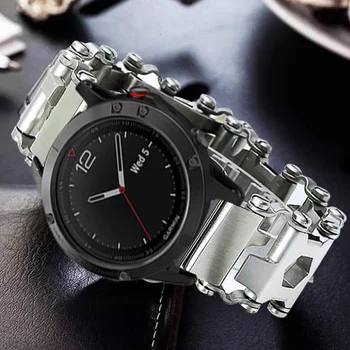 22 мм Металлический ремешок для Samsung Galaxy watch 46 мм Gear S3 Frontier Открытый многофункциональный инструмент браслет Для Huawei watch GT2 46 мм