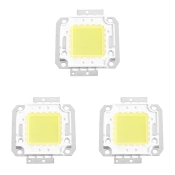 3X Квадратная форма Белая лампа постоянного тока COB SMD светодиодный модуль с чипом 30-36 В 20 Вт