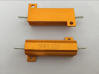 50 Вт 0,01 Ом-100 Ком светодиодный нагрузочный резистор с алюминиевым корпусом и проволочным резистором