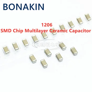 50ШТ 1206 68NF 50V 100V 250V 500V 1000V 683K 10% X7R SMD-чип Многослойный керамический конденсатор