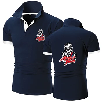 Africa Twin Crf 1000l 2023 Мужская Новая Летняя Модная хлопковая рубашка Поло, Спортивная Дышащая Повседневная рубашка с короткими рукавами, Топы