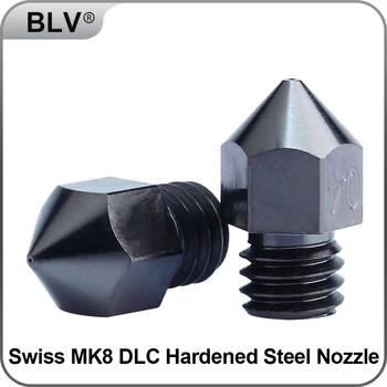 BLV®Swiss MK8 DLC Сопло из закаленной стали для 3D-принтеров hotend J-head cr10 термоблок ender3 Резьба hotend m6
