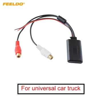 FEELDO Универсальный автомобильный компакт-диск с беспроводным модулем Bluetooth, аудиоадаптер AUX с 2-RCA разъемом AUX IN, музыкальный вход, беспроводной кабель AUX