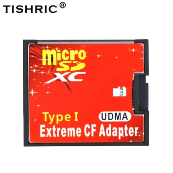 TISHRIC Micro SD TF-CF Адаптер для карт памяти microSD/HC-Compact Flash Преобразователь Карт памяти Типа I Для Камеры