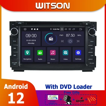 WITSON 7-дюймовый Автомобильный Радиоприемник Android 12 GPS DVD Мультимедийный Плеер Для KIA CEED 2010-2012 VENGA Авто Стерео Навигация WIFI Bluetooth