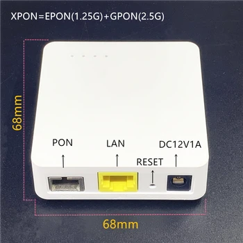XPON Minni ONU 68 мм XPON EPON1.25G/GPON2.5G G/EPON Английский модем ONU FTTH G/EPON совместимая версия маршрутизатора ONU MINI68*68 мм