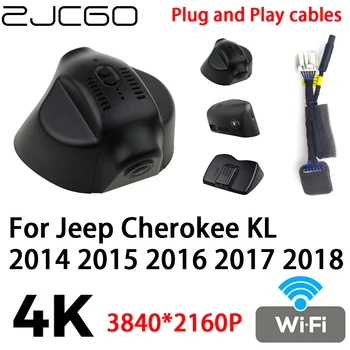 ZJCGO 4K 2160P Автомобильный Видеорегистратор Dash Cam Камера Видеорегистратор Подключи и Играй для Jeep Cherokee KL 2014 2015 2016 2017 2018