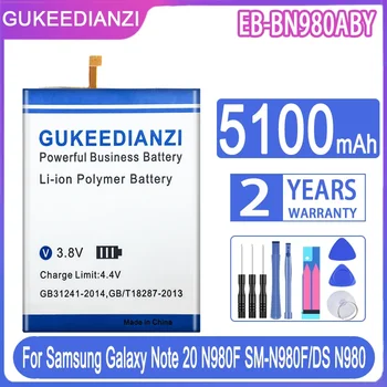 Аккумулятор GUKEEDIANZI 5100 мАч EB-BN980ABY для Samsung Galaxy Note 20 Note20 N980F SM-N980F/DS N980 Аккумулятор EBBN980ABY