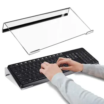 Акриловый адаптер для компьютерной клавиатуры, Прозрачная акриловая подставка для клавиатуры на 78 клавиш, Нескользящий подъемный лоток для подъема рабочего стола для компьютера