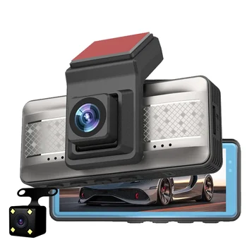 Видеорегистратор с двумя объективами для автомобилей Black Box HD 1080P Автомобильный Видеомагнитофон с Wi-Fi ночного видения, G-сенсор, Петлевая запись, Видеорегистратор, Автомобильная камера