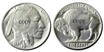 Декоративная монета из никеля Buffalo 1934D в пять центов, копия декоративной монеты