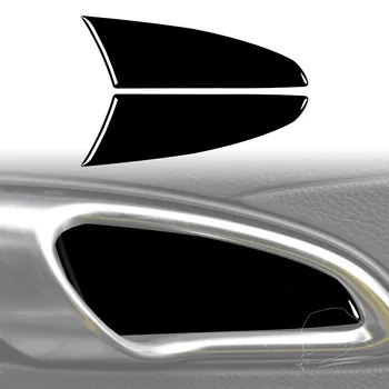 для Porsche 718 982 Cayman Boxster T S 2016-2022 Внутренняя дверная чаша Декоративная накладка Наклейка Автомобильные аксессуары Пианино Черный