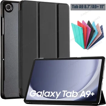 Для Samsung Galaxy Tab A9 Plus SM-X210 SM-X216B SM-X218U Чехол-подставка с откидной крышкой Для Tab A9 8,7x110 SM-X115 X117 Жесткий ПК с прозрачной крышкой