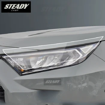 Для Toyota RAV4 2019-2022 2023 Защита внешней фары автомобиля от царапин, защитная пленка из ТПУ, Аксессуары для ремонта, установка