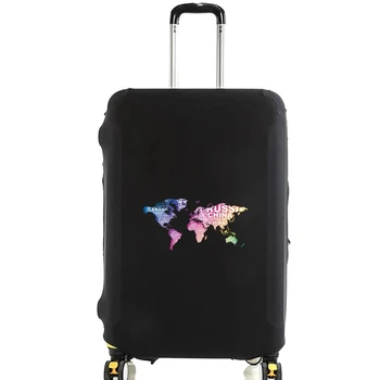 Карта мира, предметы первой необходимости для путешествий, чехол для багажа 18-32 дюйма, дорожные аксессуары, Эластичные защитные чехлы для тележки, чехол для чемодана