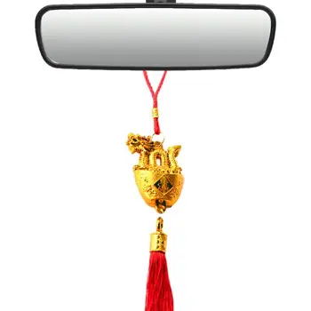 Китайский Орнамент с кисточкой в виде Дракона, Подвеска с кисточкой в виде Зодиака, Китайские Элементы, Украшения для дома, Автомобиля, Новогодние Подарки, Аксессуары