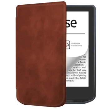 Кожаные Чехлы из искусственной кожи для Pocketbook 629/634 (2023) Мягкая Задняя крышка из ТПУ для Pocketbook Verse Pro Auto Wake Sleep Funda Capa