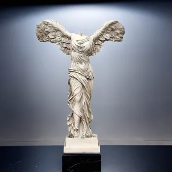 Крылатая богиня Победы, ретро греческая статуя, объект, аксессуары для украшения офисного стола, стеллаж для гостиной, декор внутренней полки.