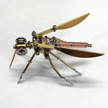 Механическое насекомое в стиле Стимпанк, Металлическая сборка, Наборы для сборки маленьких моделей комаров, 3D Игрушки-пазлы для детей и взрослых, Подарочные украшения.