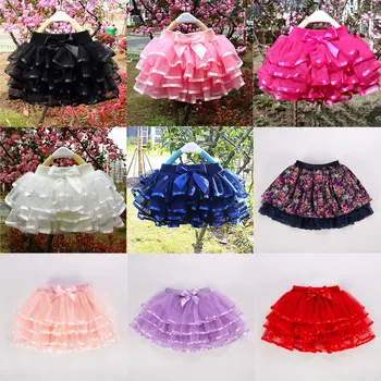 Мини-юбки-пачки для девочек, Летняя Детская Корейская версия, юбки для вечеринок из радужного тюля для маленьких девочек, Детская балетная танцевальная одежда
