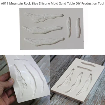 Миниатюрная модель A011 Кусочек Горного Камня Силиконовая Форма Песочный Стол Инструмент для самостоятельного изготовления