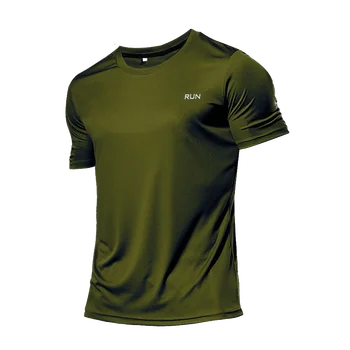 Многоцветная летняя спортивная рубашка с коротким рукавом, Высококачественная спортивная одежда для спортзала, мужская майка для фитнеса, футболка для тренера по бегу, спортивная одежда
