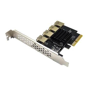 Множительная карта PCI-E 1X к внешнему 4-му USB-Адаптеру PCI-E для майнинга Биткоинов