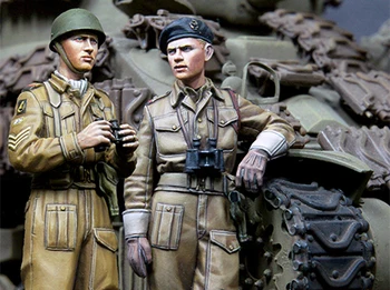 Наборы фигурок из смолы 1/35, исторические военные модели британских солдат в разобранном виде, неокрашенные