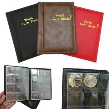 Органайзер для сбора денег, мини-сумка для хранения монет, держатель для монет, Альбомы для коллекционеров, 120 карманов, альбом для коллекции монет, книга