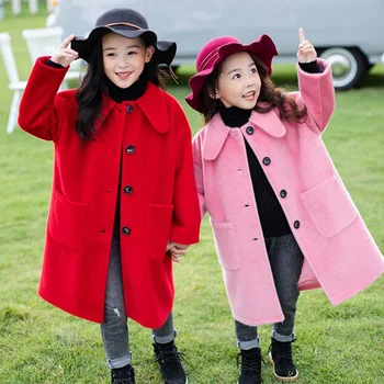 Пальто для девочек, зимняя хлопковая ветровка, новинка 2023 года, теплая, утепленная одежда для подростков, высококачественная детская одежда
