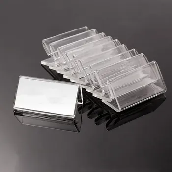 подставка для фирменных карточек на 50 штук, простые и удобные прозрачные акриловые держатели этикеток