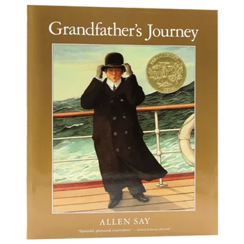 Путешествие дедушки, Аллен Сэй, Детские книги для детей 3, 4, 5, 6 лет, Английская книжка с картинками, 9780547076805
