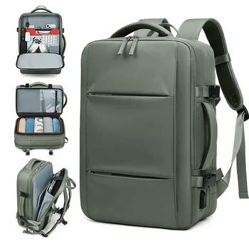 Расширяемый туристический рюкзак с водонепроницаемым USB-портом для зарядки рюкзаки 17-дюймовый рюкзак для ноутбука Женские школьные сумки Независимая сумка для обуви