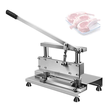 Ручная машина для нарезки пищевых продуктов из нержавеющей стали, Автоматическая машина для нарезки замороженного мяса на домашней кухне.