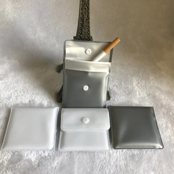Серая Портативная мини-пепельница с глубоким карманом для золы Гэри Серого цвета, Пепельница из фольги ПВХ в Японском стиле