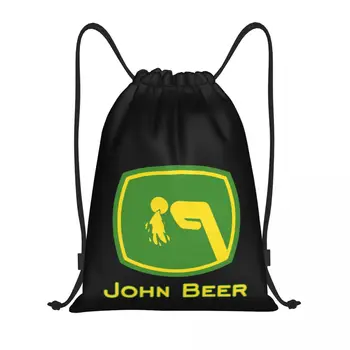 Сумки John Beer на шнурке, спортивная сумка, креативный рюкзак, забавная новинка, облегающий полевой рюкзак