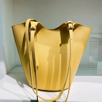 Сумки-ведра для женщин, роскошные дизайнерские сумки и портмоне 2023 года, новинка в моде, композитная сумка с улучшенной текстурой под мышками