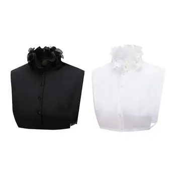 Съемный шейный платок, накладной шейный платок, Модная Элегантная рубашка с имитацией шеи, верхняя одежда для блузок, свитеров, футболок, женщин