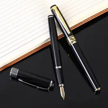 Удобная ручка, элегантная металлическая ручка с зажимом толщиной 0,5 мм, сверхпрочная Удобная ручка для школьных канцелярских принадлежностей.