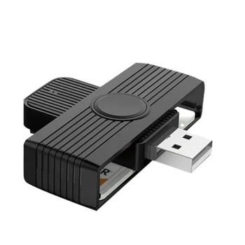 Устройство для чтения смарт-карт USB 2.0, считыватели банковских карт, SIM-карты CAC, считыватель идентификационных карт, устройство для чтения смарт-карт для ПК