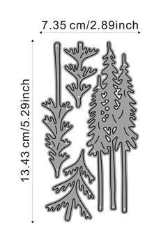 Штампы для резки металла Bunnycraft, вырезанные деревья для вырезания вырезок своими руками, бумажные карточки с тиснением, штампы для поделок